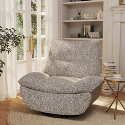 Flexispot Swivel And Rocker Electric Recliner With Sturdy Metal Base Lotus Pro In Snowflake - thumbnail 1