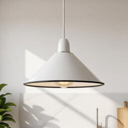3Pack White Metal Cone Pendant Lamp Shade 22Cm E27 For Kitchen Island Hallway Bedroom Or Living Room - thumbnail 9