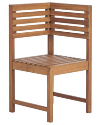 Beliani Outdoor 1-Seat Corner Chair For Balcony, Acacia Wood, Weatherproof - thumbnail 2