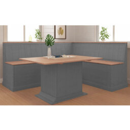 Dorel Home Sara Kitchen Corner Bench L In Grey Wax - thumbnail 2