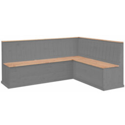 Sara Kitchen Corner Bench L In Grey Wax