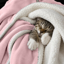 Moonlight Bedding Sherpa Fleece Throw Blanket Pink Double Soft Thick & Fluffy Reversible Throw For Sofa, Bed & Travel Blanket - thumbnail 2