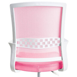 Beliani Traditional Office Chair Ease Pink - thumbnail 5