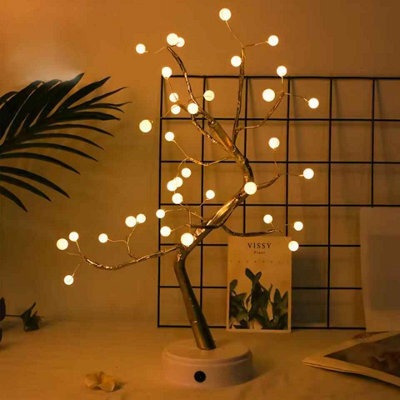 Premium Led Birch Twig Tree Desk Lamp - image 1