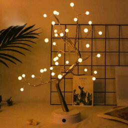 Premium Led Birch Twig Tree Desk Lamp
