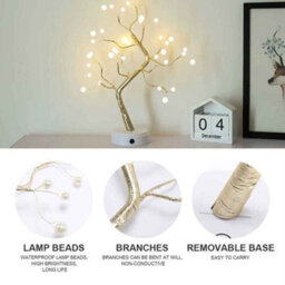 Premium Led Birch Twig Tree Desk Lamp - thumbnail 3