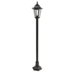 CGC Lighting Cgc Black Outdoor Tall Post Lantern Traditional Vintage Light Garden Terrace Patio Lamp Ip44 Weatherproof Polycarbonate E27 Screw - thumbnail 3