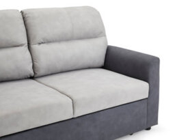 Home Detail Dennis 2 Seater Fabric Grey Fabric Duo Contrast With Storage Pull Out Clic-Clac Sofa Bed - thumbnail 6