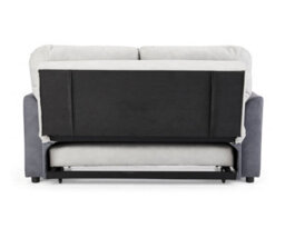 Home Detail Dennis 2 Seater Fabric Grey Fabric Duo Contrast With Storage Pull Out Clic-Clac Sofa Bed - thumbnail 5