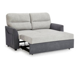 Home Detail Dennis 2 Seater Fabric Grey Fabric Duo Contrast With Storage Pull Out Clic-Clac Sofa Bed - thumbnail 7