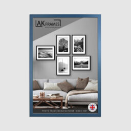 "AK Frames Sleek 20X16"" Navy Blue Thin Modern Picture Frame - Slim And Design For Posters, Prints And Photos - Elegant Wall Frame Decor" - thumbnail 1