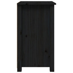 Berkfield Bedside Cabinets 2 Pcs Black 40X35X61.5 Cm Solid Wood Pine - thumbnail 6