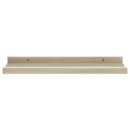 Berkfield Wall Shelves 2 Pcs White And Sonoma Oak 40X9X3 Cm - thumbnail 5