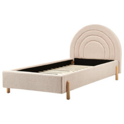 Beliani Kids Bed Boucle Anet 90 X 200 Cm (Eu Single) Beige - thumbnail 6