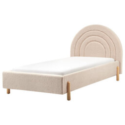 Beliani Kids Bed Boucle Anet 90 X 200 Cm (Eu Single) Beige - thumbnail 4