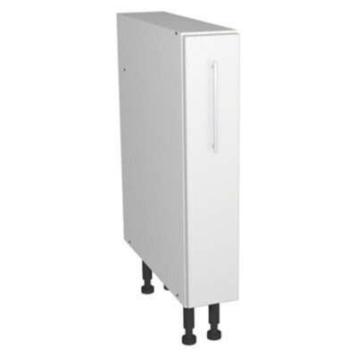 Gower Rapide+ Paris White Pull Out Cabinet - 150mm - Soft Close Drawer - Adjustable Shelves & 16mm Mfc Kitchen Unit Cabinet - image 1