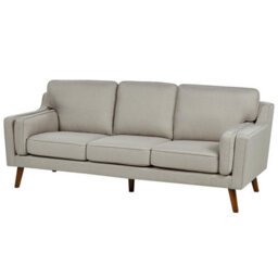 Beliani Sofa 3 Seater Lokka Fabric Beige - thumbnail 4