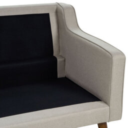 Beliani Sofa 3 Seater Lokka Fabric Beige - thumbnail 9
