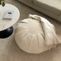 rucomfy Beanbags Rucomfy Indoor Snug Oat Pouffe - Comfortable Bean Bag Footstool - thumbnail 3