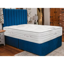 Divan Base Direct Sophia Briar-Rose Noemie 1000 Pocket Sprung Natural Cotton Tencel Divan Bed Set 3Ft Single - Plush Marine - thumbnail 1