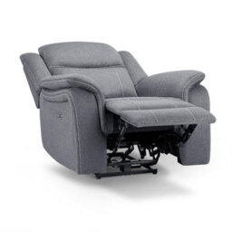 Furnishings For Less UK Orlando Grey Fabric Single Seater Electric Reclining Armchair - thumbnail 4