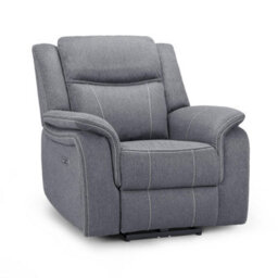 Furnishings For Less UK Orlando Grey Fabric Single Seater Electric Reclining Armchair - thumbnail 1