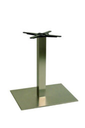 Daniella Steel Rectangle Table Base Single Pedestal Dining - thumbnail 2