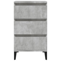 Berkfield Bedside Cabinet Concrete Grey 40X35X70 Cm Engineered Wood - thumbnail 7