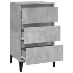 Berkfield Bedside Cabinet Concrete Grey 40X35X70 Cm Engineered Wood - thumbnail 6