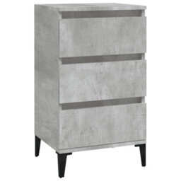 Berkfield Bedside Cabinet Concrete Grey 40X35X70 Cm Engineered Wood - thumbnail 2
