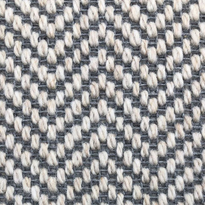 Herringbone Luxury Wool Blend Carpet By Remland (Zinc, 1M X 4M)