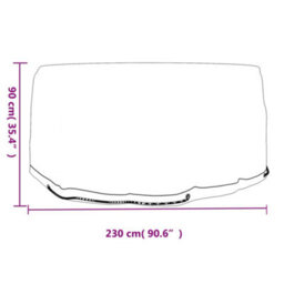 Walplus Outdoor Garden Furniture Covers 2 Pcs 10 Eyelets 230X90 Cm Round - thumbnail 7