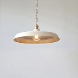 Loops Hanging Ceiling Pendant Light - Matt Warm White & Satin Gold Paint - 10W Led E27 - thumbnail 3