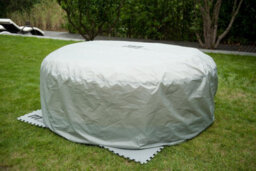 Shatchi Hot Tub Spa 6 Person Hot Tub Cover Cap Outdoor Garden Patio Furniture Safety Protector, Grey, 195X100X70Cm - thumbnail 4