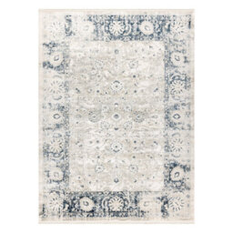 RugsX Distin 0843A White / Navy Blue / Blue Modern Carpet - Ornament, Frame,  140X190 Cm - thumbnail 3