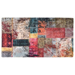 Berkfield Durable Rug Washable Patchwork 190X300 Cm Multicolour Anti Slip - thumbnail 2