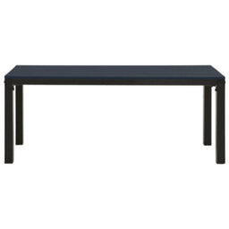 Walplus 3 Piece Garden Dining Set Steel And Wpc Black - thumbnail 9