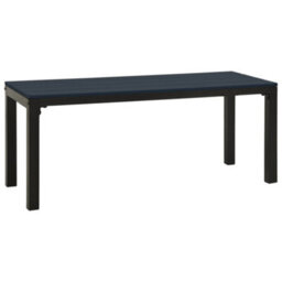 Walplus 3 Piece Garden Dining Set Steel And Wpc Black - thumbnail 8