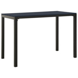 Walplus 3 Piece Garden Dining Set Steel And Wpc Black - thumbnail 5