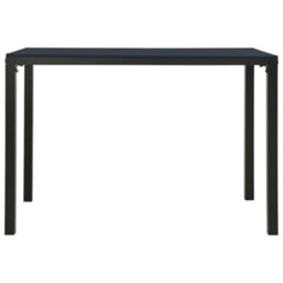 Walplus 3 Piece Garden Dining Set Steel And Wpc Black - thumbnail 6