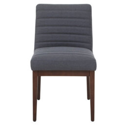 Orsina Stylish Chair, Charcoal Upholstered Outdoor Chair For Garden, Comfortable Dining Chair For Breakfast