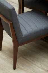 Orsina Stylish Chair, Charcoal Upholstered Outdoor Chair For Garden, Comfortable Dining Chair For Breakfast - thumbnail 7