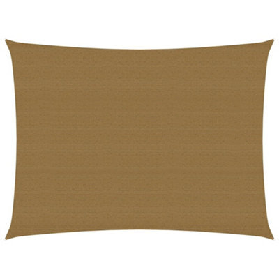Berkfield Sunshade Sail 160 G/m2 Taupe 2.5X3.5 M Hdpe - image 1
