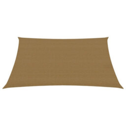 Berkfield Sunshade Sail 160 G/m2 Taupe 2.5X3.5 M Hdpe - thumbnail 2