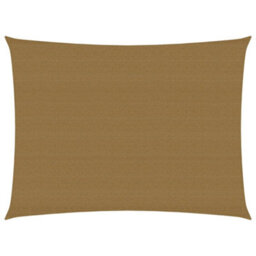 Berkfield Sunshade Sail 160 G/m2 Taupe 2.5X3.5 M Hdpe - thumbnail 1