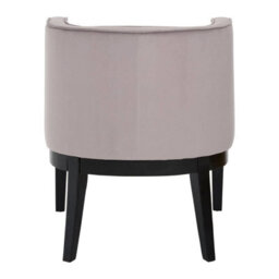 Orsina Light Grey Velvet Chair, Supportive Backrest Lounge Chair, Velvet Accent Chair - thumbnail 3