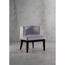Orsina Light Grey Velvet Chair, Supportive Backrest Lounge Chair, Velvet Accent Chair - thumbnail 5