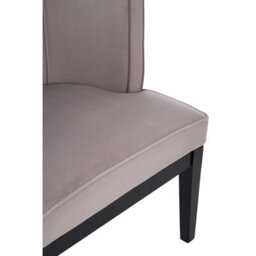 Orsina Light Grey Velvet Chair, Supportive Backrest Lounge Chair, Velvet Accent Chair - thumbnail 7