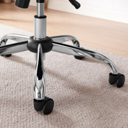 Furniturebox Uk Hoomz Cream Fabric And Wood Office Chair - thumbnail 7