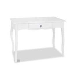 Statement Furniture Romance Dressing Table With Crystal Handles- True White - thumbnail 2